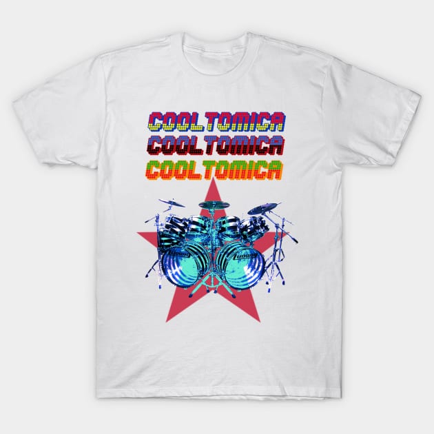 1970´s Disco drums T-Shirt by Cooltomica